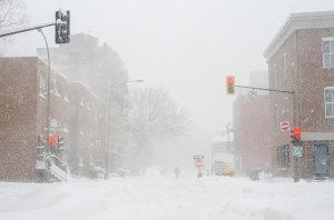 Tempête de neige à Montréal. Photo par Matias Garabedian